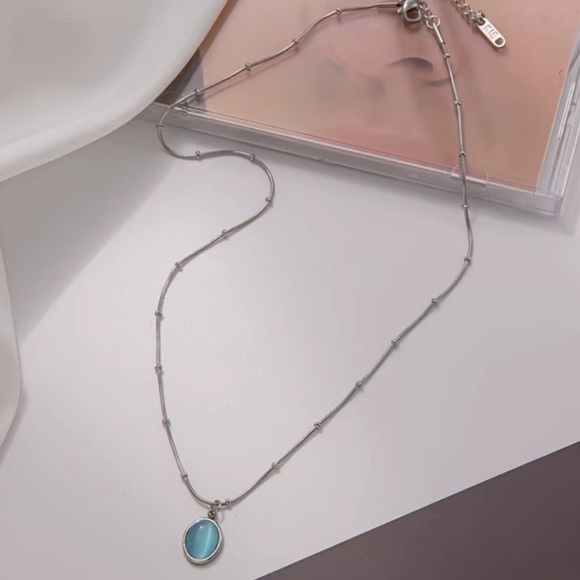 Ocean Mist Silver Necklace - Picture 4 of 4